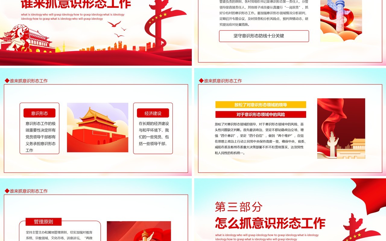 如何做好新形势意识形态工作动态PPT模板