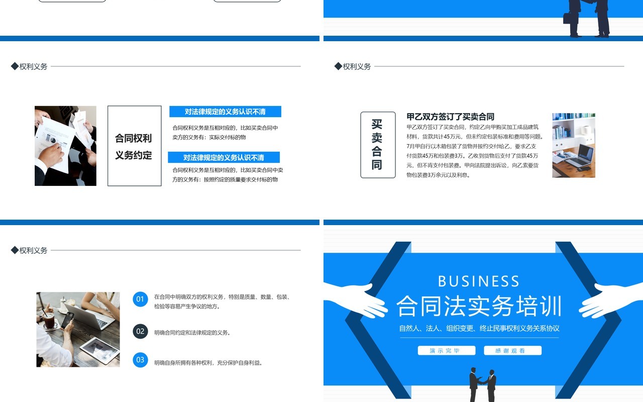 合同法实务培训自然法人组织变更终止民事权利义务关系动态PPT模板