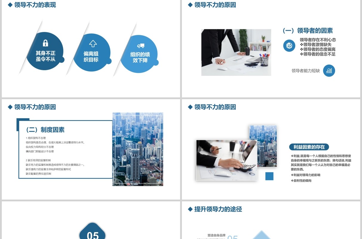 简约商务领导力培训如何成为卓越的领导者课件PPT模板