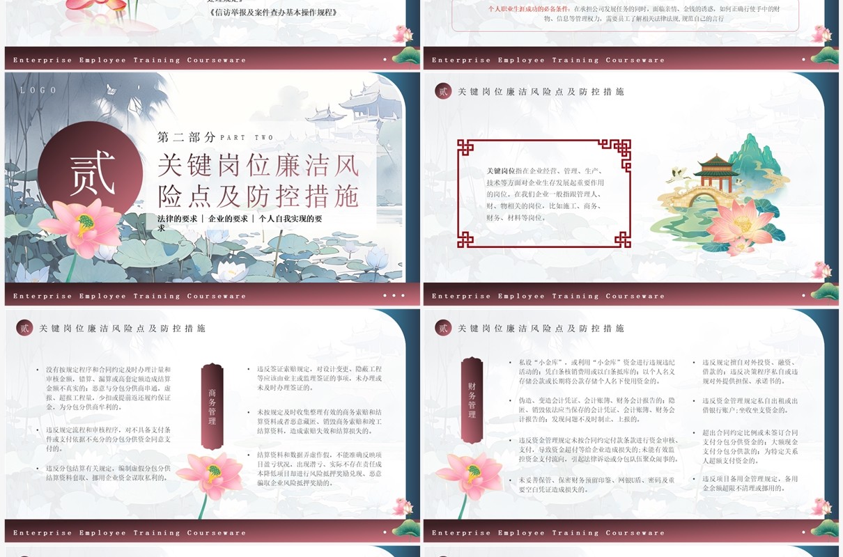 新员工入职廉洁从业教育培训PPT模板
