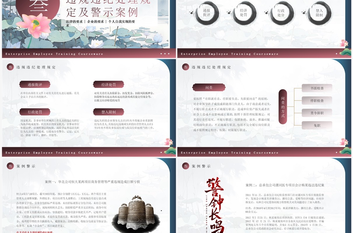 新员工入职廉洁从业教育培训PPT模板