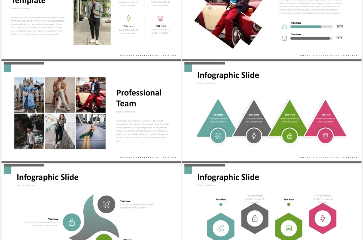 国外简约图片排版PPT图表模板zareno powerpoint template