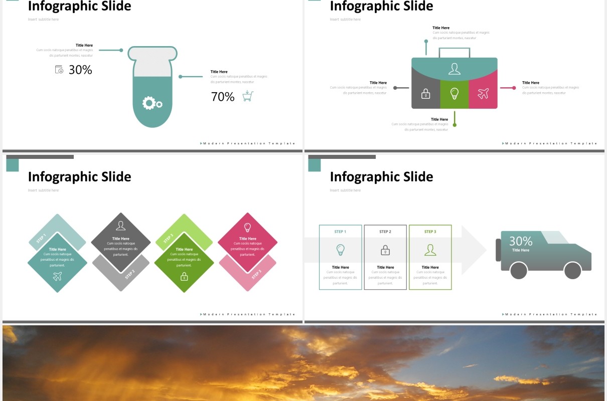 国外简约图片排版PPT图表模板zareno powerpoint template