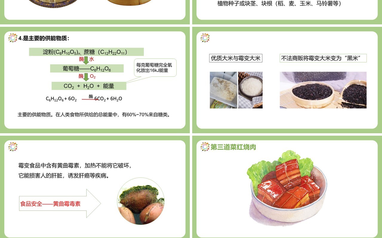 部编版九年级化学下册人类重要的营养物质课件PPT模板