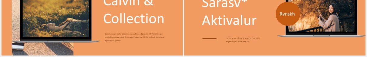 暖色时尚摄影PPT模板Venskha - Powerpoint Template