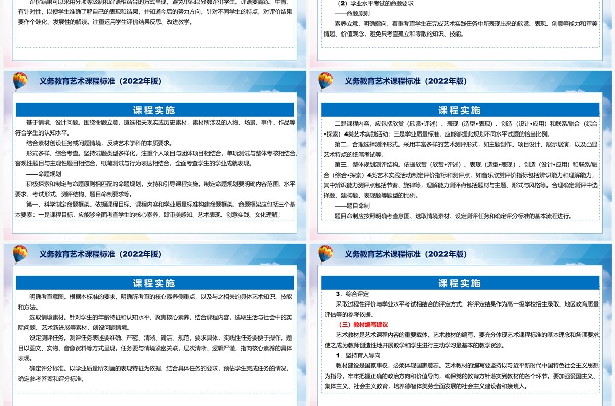 2022年义务教育艺术新课程标准全文内容解读PPT课件