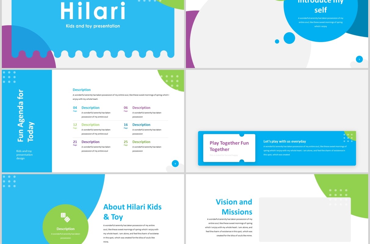 国外教育行业图片排版PPT模板Hilari - Education Powerpoint Template