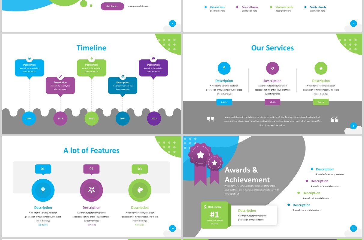 国外教育行业图片排版PPT模板Hilari - Education Powerpoint Template