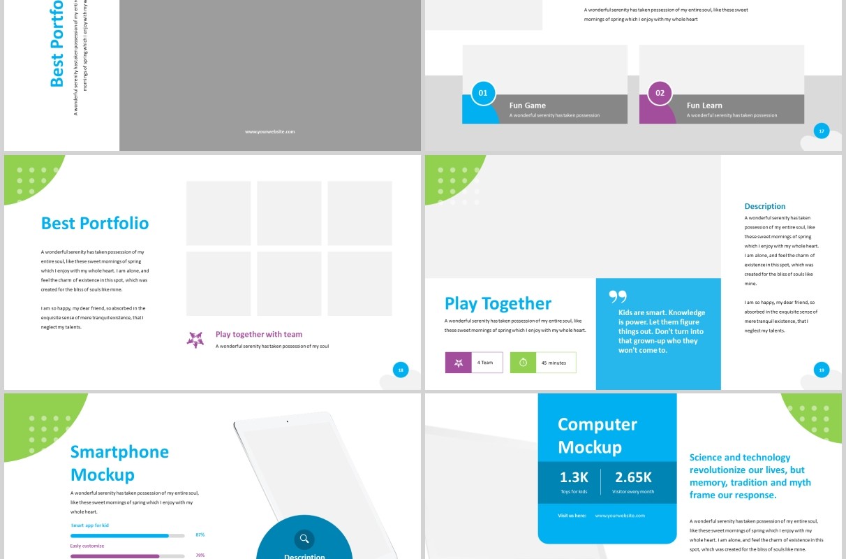 国外教育行业图片排版PPT模板Hilari - Education Powerpoint Template