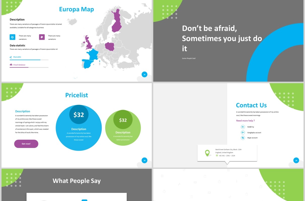 国外教育行业图片排版PPT模板Hilari - Education Powerpoint Template
