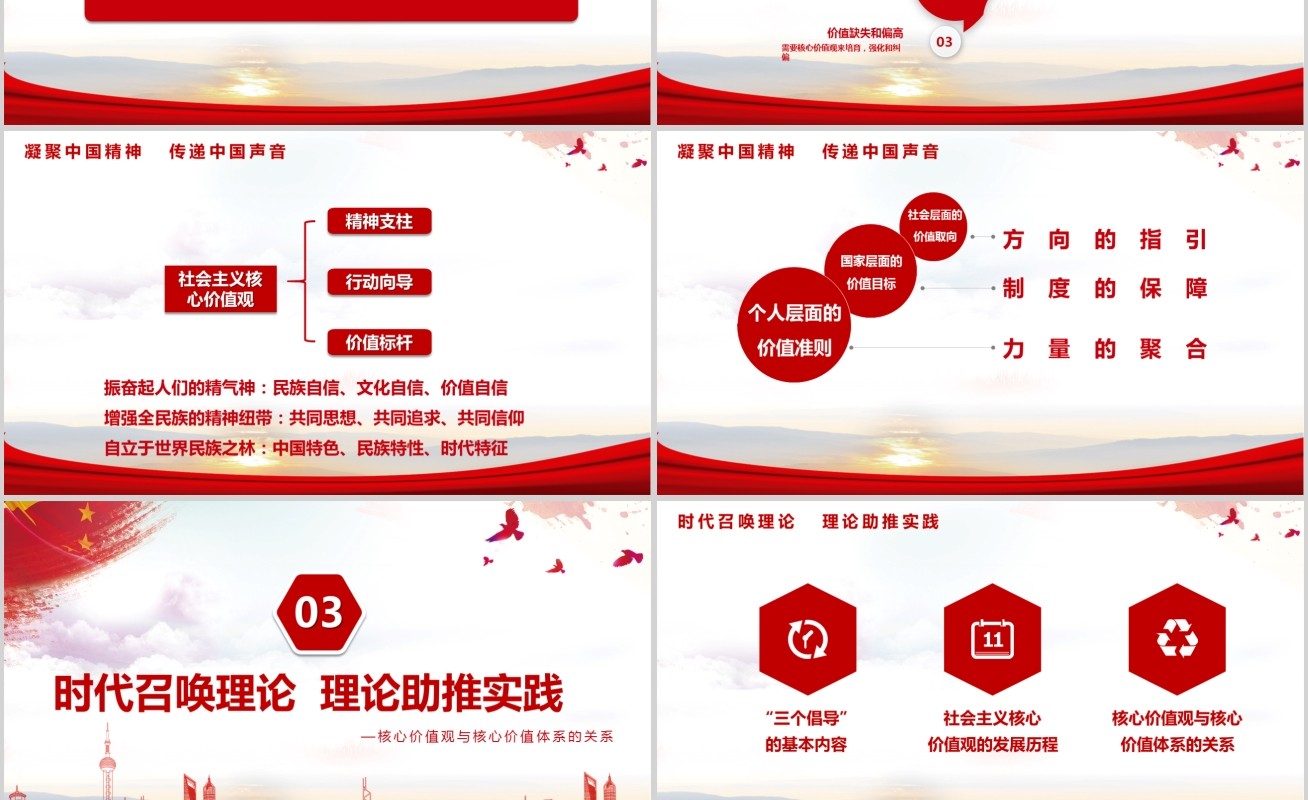 学习解读社会主义核心价值观PPT模板