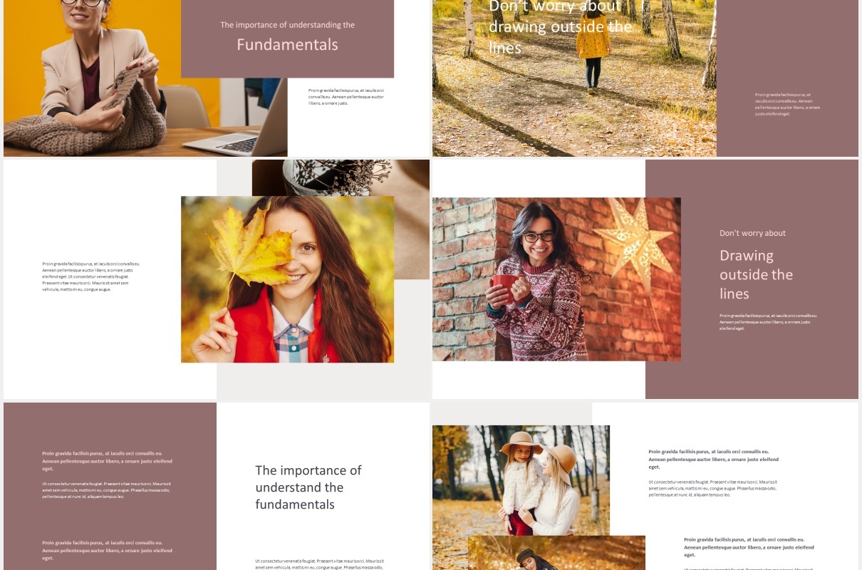 优雅时尚模特摄影展示PPT模板Venora - Elegant Powerpoint Template