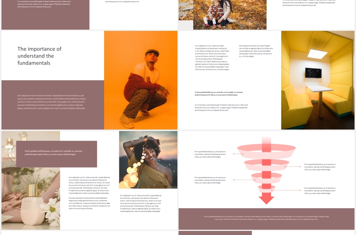 优雅时尚模特摄影展示PPT模板Venora - Elegant Powerpoint Template