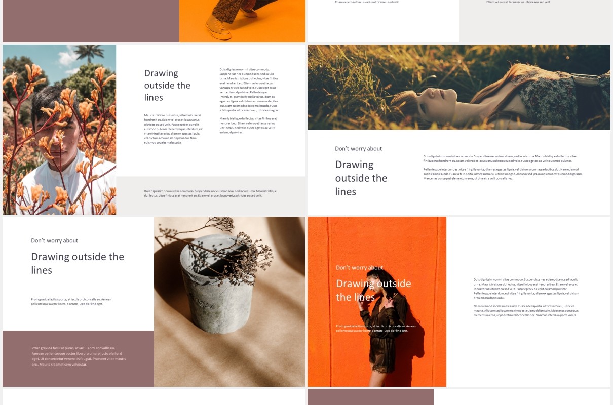 优雅时尚模特摄影展示PPT模板Venora - Elegant Powerpoint Template