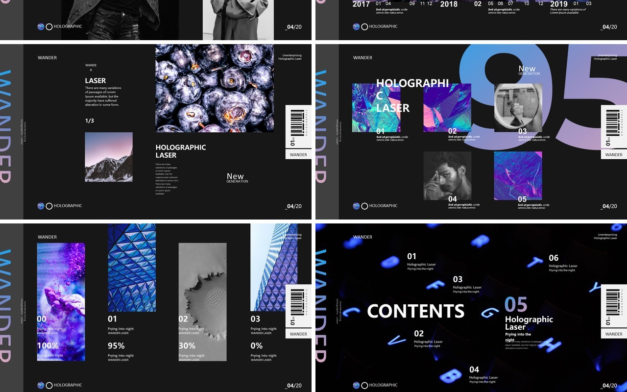 时尚创意黑色产品宣传介绍发布PPT模板