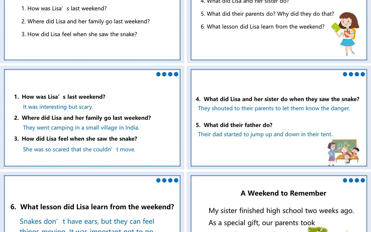 人教版七年级英语下册What did you do last weekend第四课时PPT模板