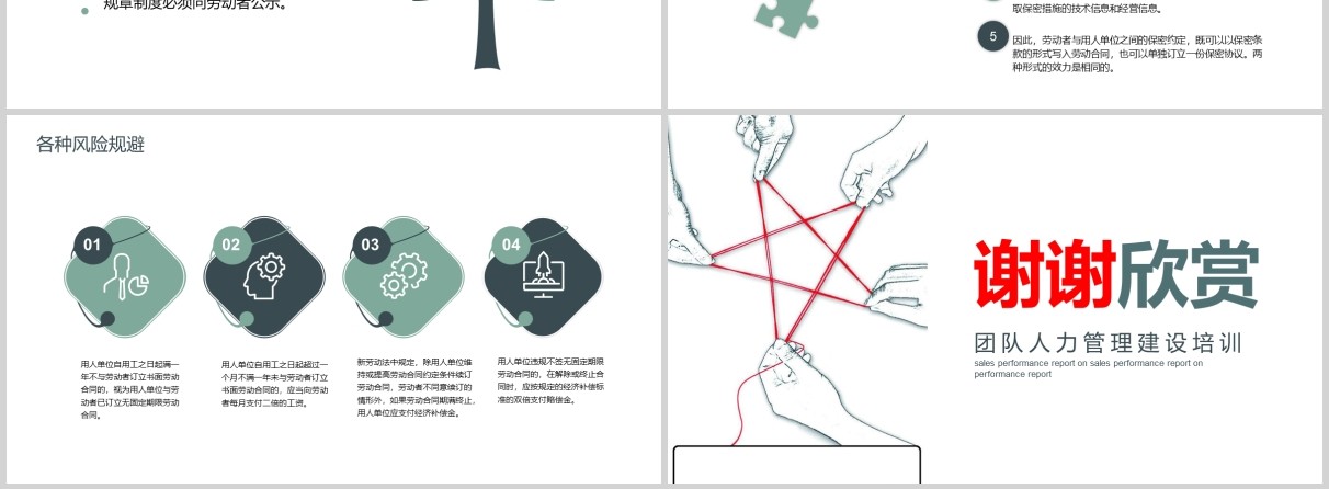 团队人力管理建设项目管理培训PPT模板