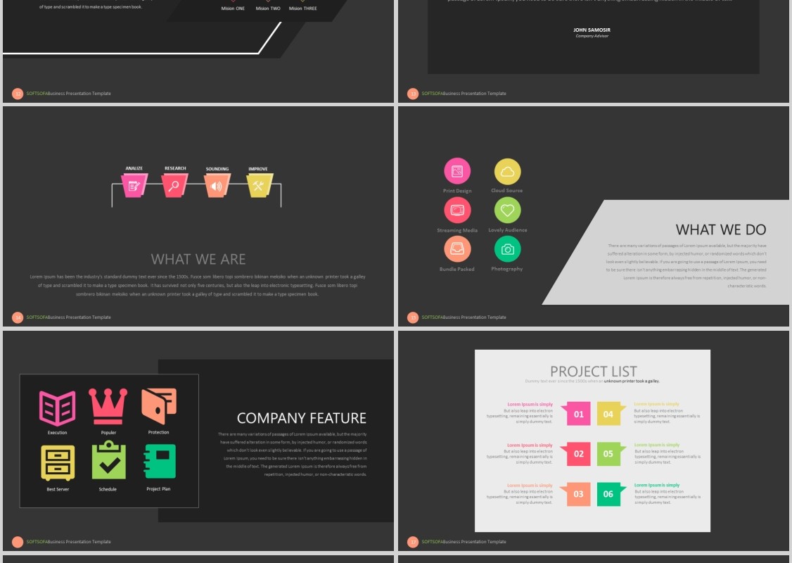 软沙发产品计划书PPT信息可视化图表模板SOFT SOFA Powerpoint