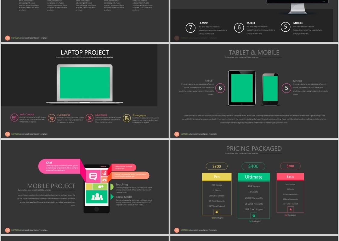 软沙发产品计划书PPT信息可视化图表模板SOFT SOFA Powerpoint