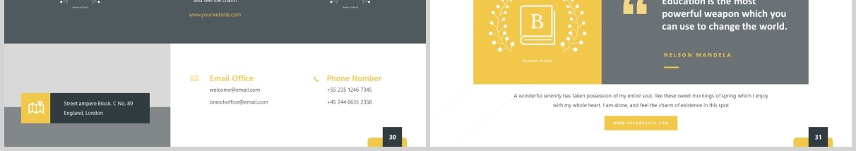 教育行业图片排版PPT模板Bostona - Education Powerpoint Template