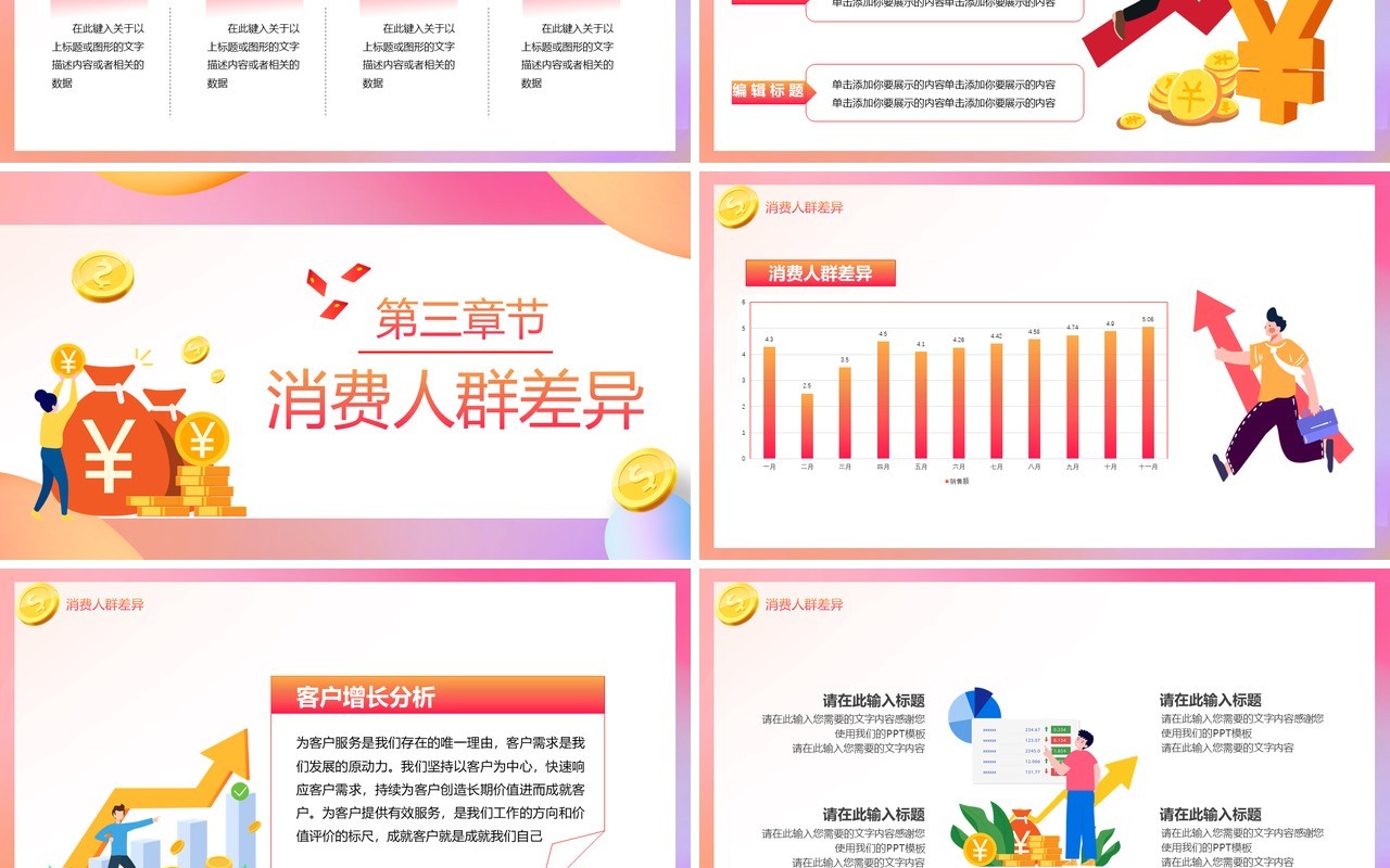 2021消费数据分析报告工作汇报总结PPT模板