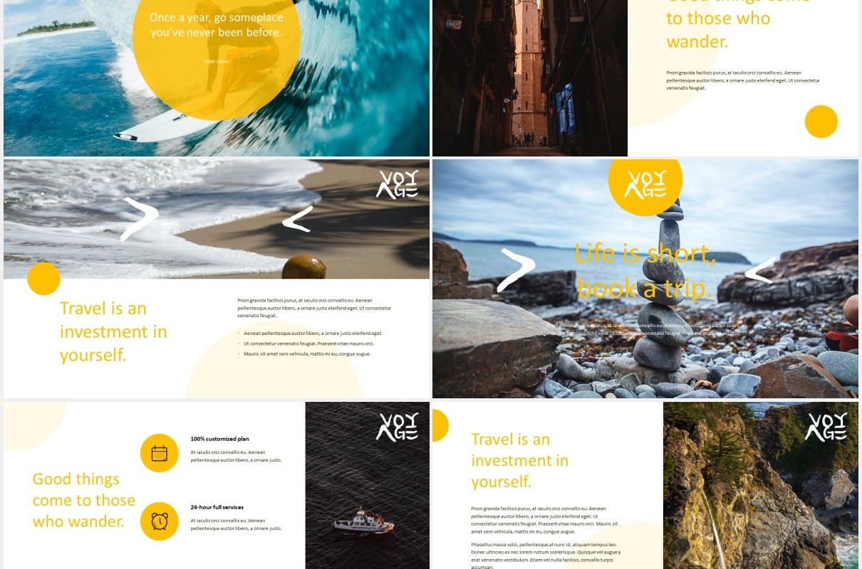 远航旅游商务宣传展示PPT模板voyage travel business powerpoint template