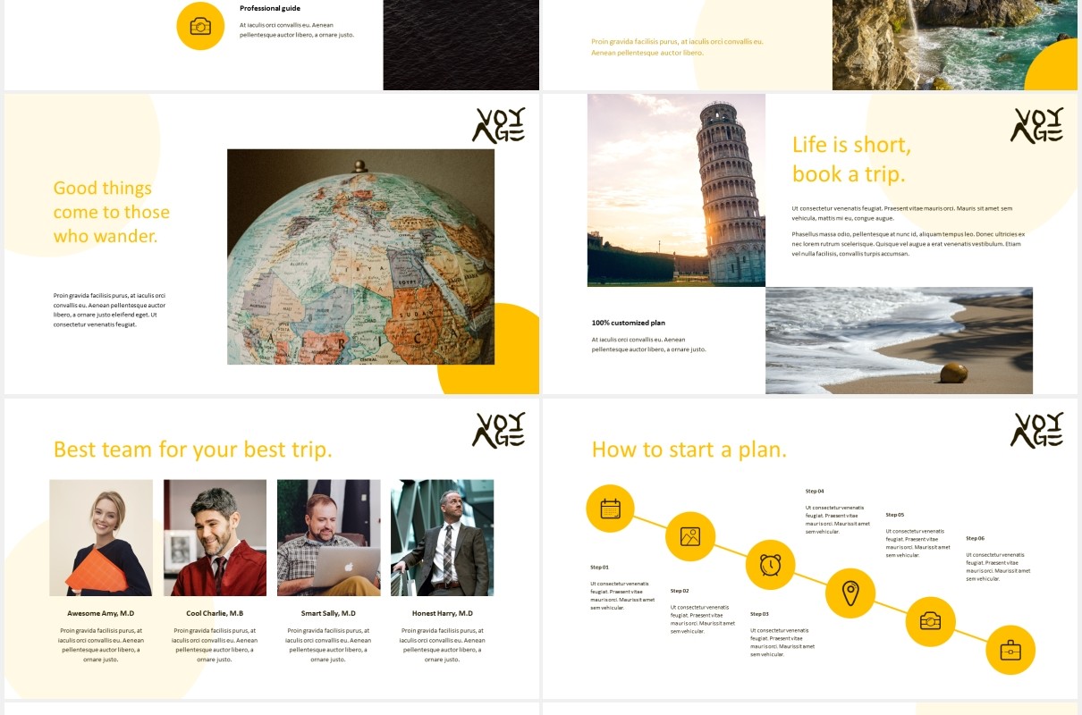 远航旅游商务宣传展示PPT模板voyage travel business powerpoint template