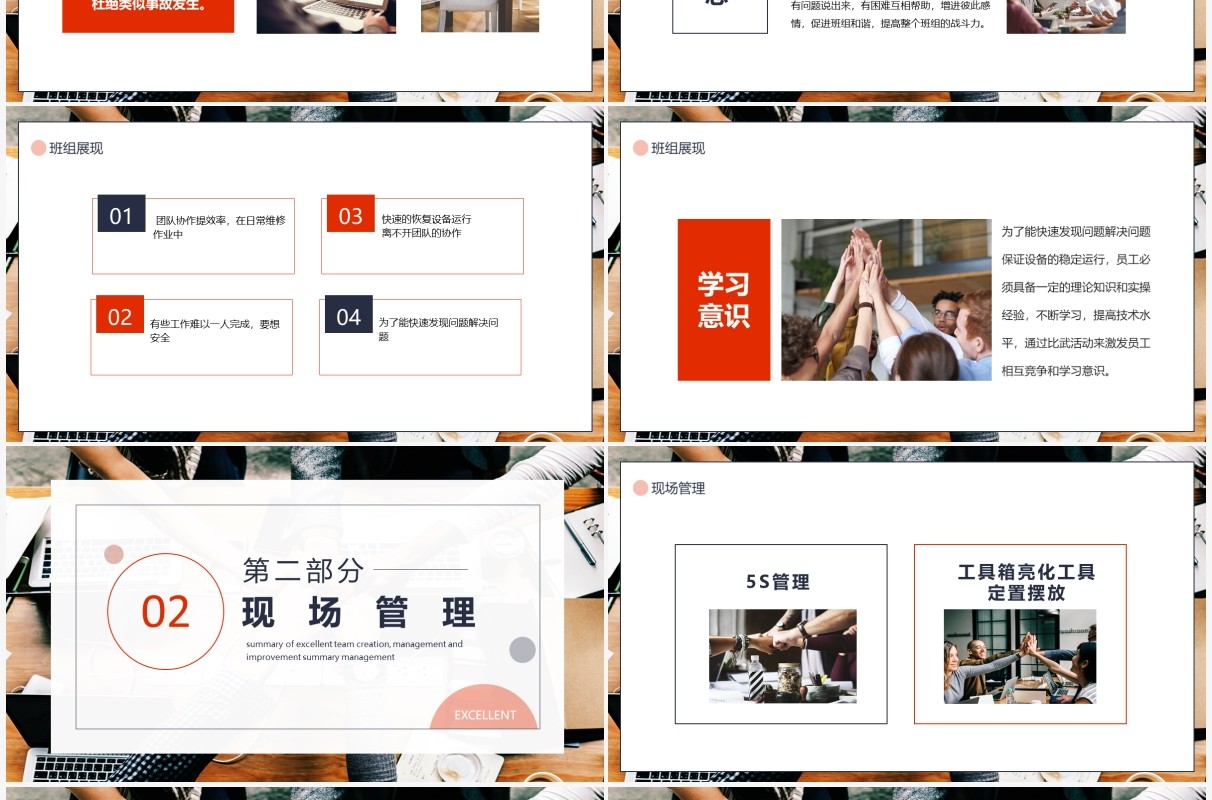 优秀班组创建管理提升总结动态PPT模板