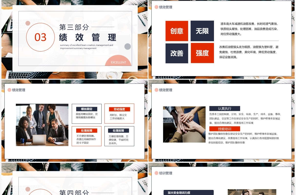 优秀班组创建管理提升总结动态PPT模板