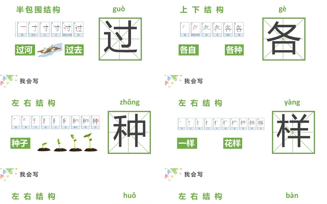 部编版一年级语文下册一个接一个课件PPT模板