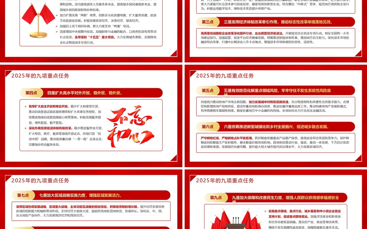 红色党政风中央经济工作会议的重要信号PPT模板