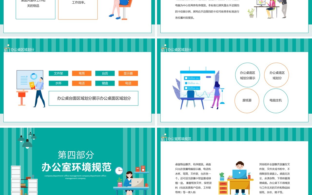 企业办公室环境管理标准培训动态PPT模板