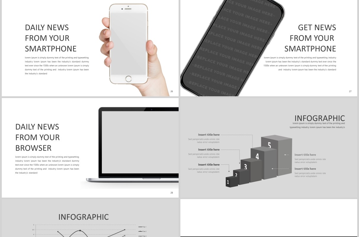 新闻大事件版式排版PPT模板总结汇报Breaking News Powerpoint Template