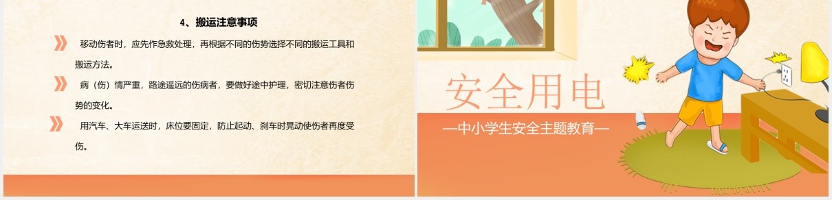 中小学生安全用电主题教育PPT模板