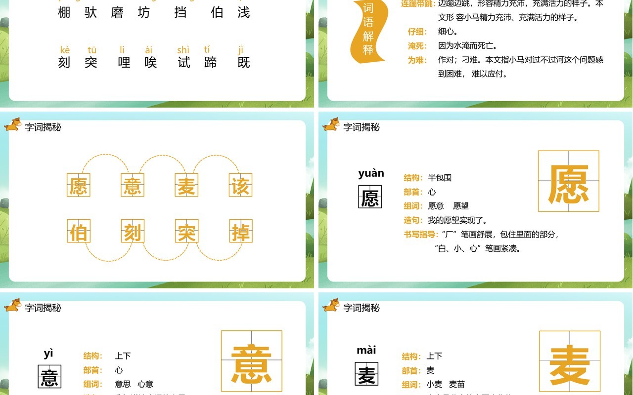 部编版二年级语文下册小马过河课件PPT模板