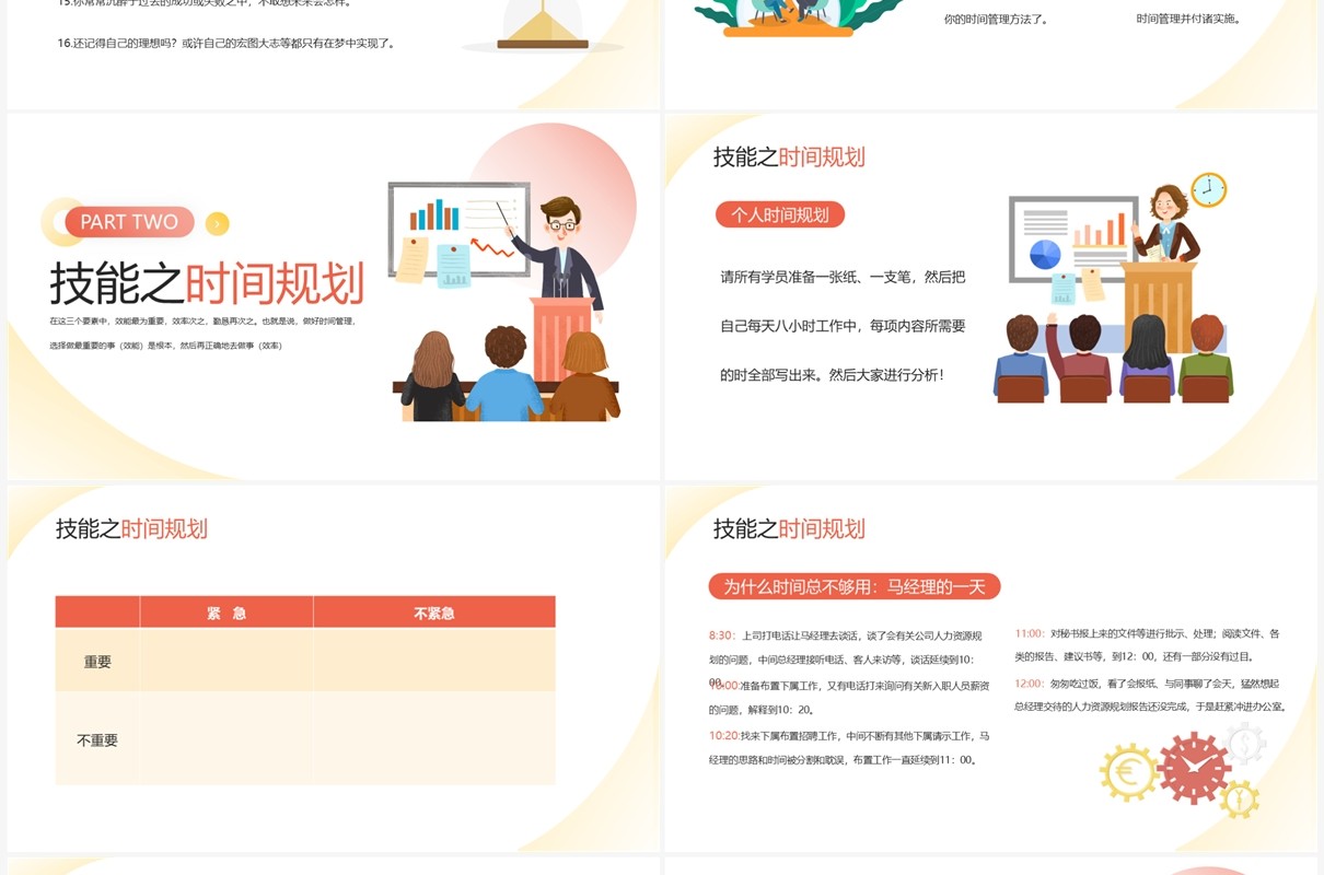 职业技能之把时间管理变成一种习惯技能培训PPT模板