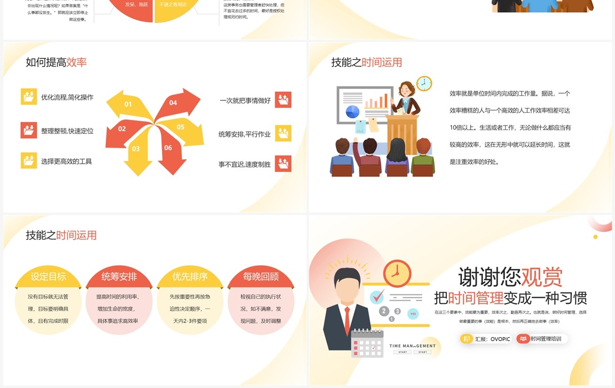 职业技能之把时间管理变成一种习惯技能培训PPT模板