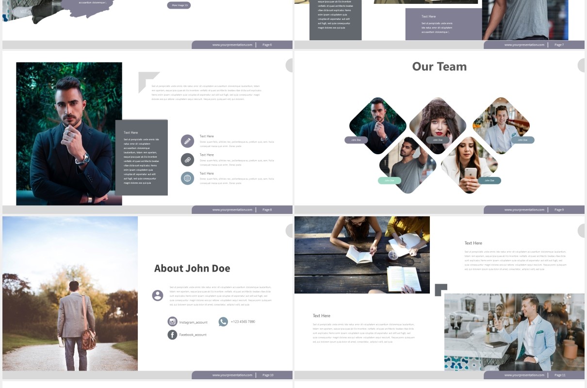 商务商业企业宣传介绍PPT模板bradzo powerpoint template