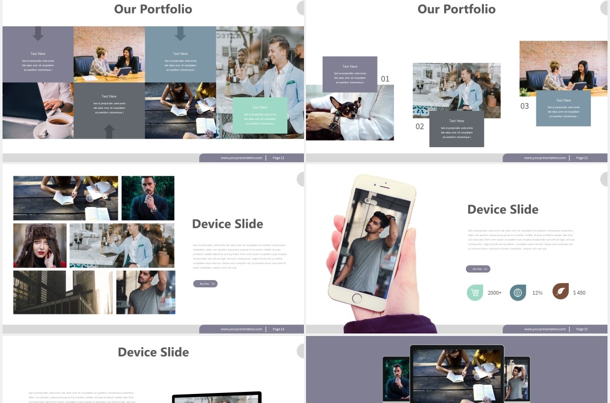 商务商业企业宣传介绍PPT模板bradzo powerpoint template