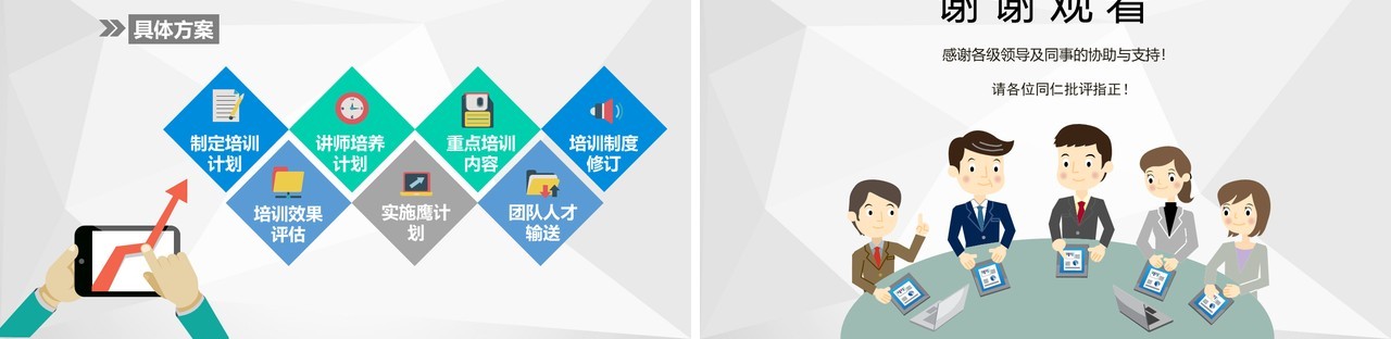 人力资源工作计划总结汇报PPT模板11