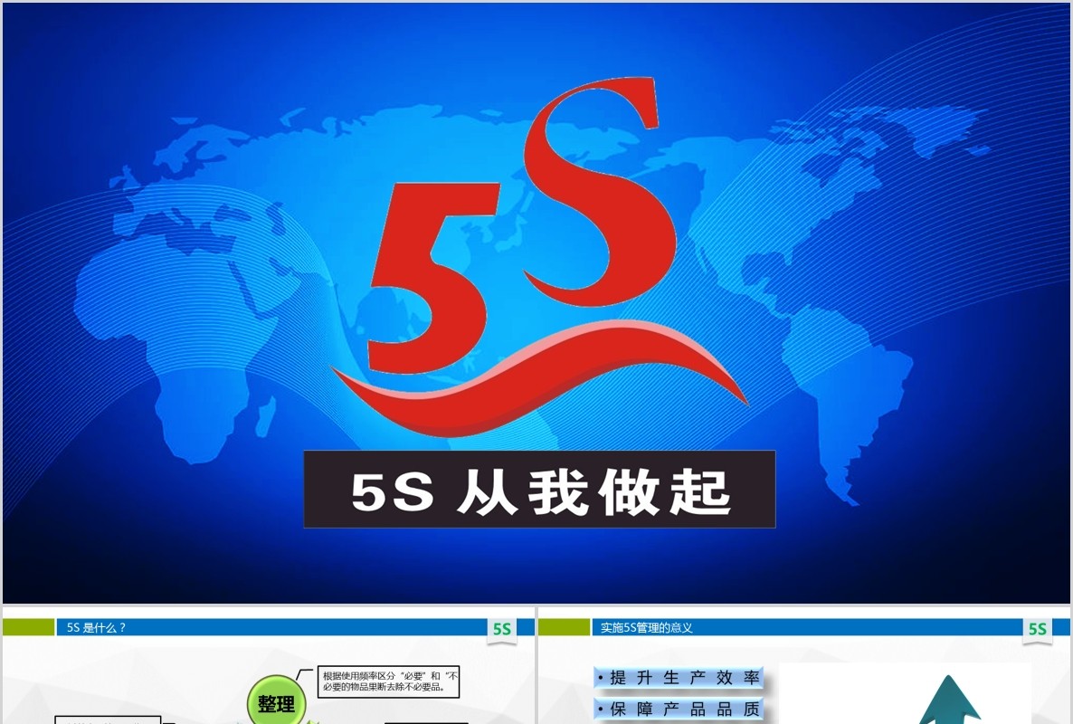 5S现场管理培训企业管理课件PPT模板