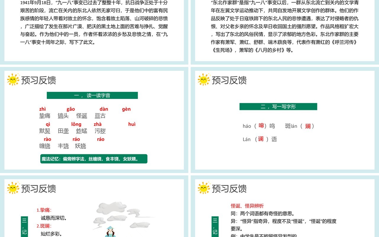 部编版七年级语文下册土地的誓言课件PPT模板