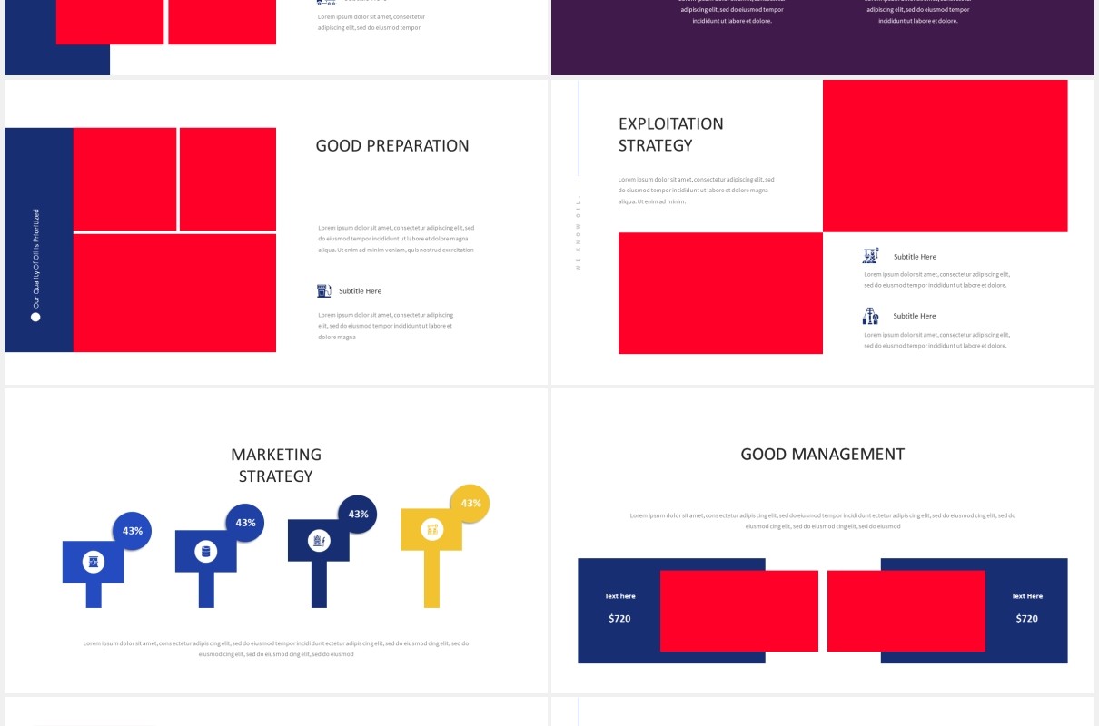 油天然气煤气公司PPT图片排版设计素材Oil & Gas Powerpoint Presentation Template