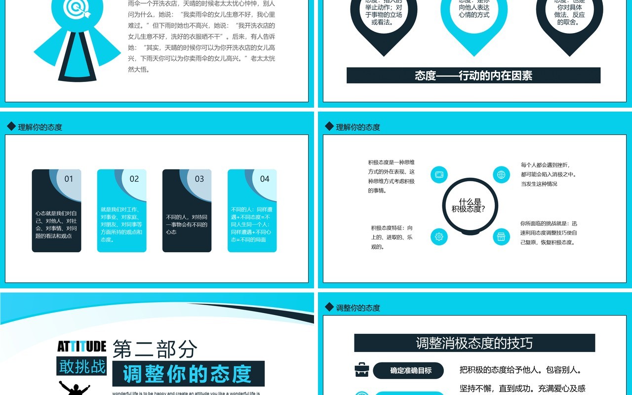 企业管理有态度的员工职场员工心态培训动态PPT模板