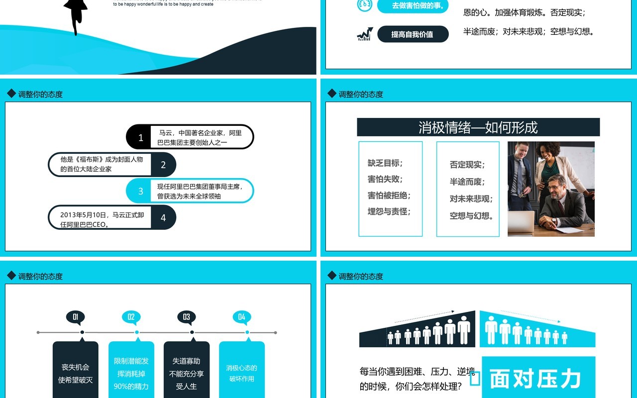 企业管理有态度的员工职场员工心态培训动态PPT模板