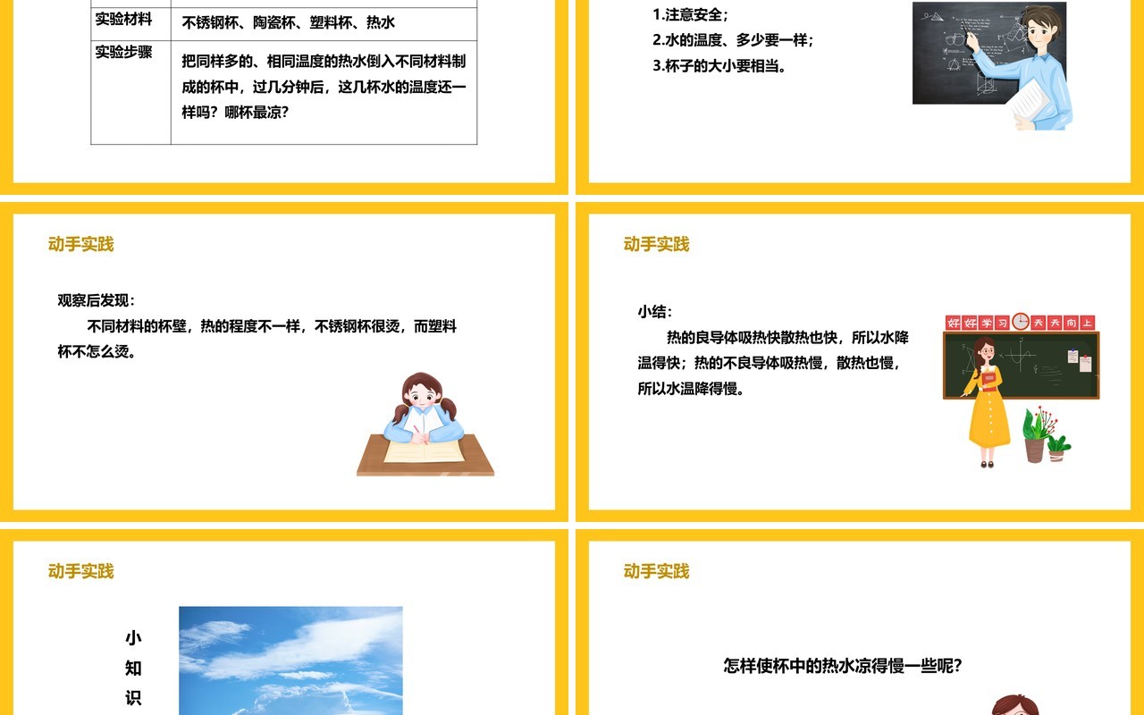 教科版五年级科学下册设计制作一个保温杯课件PPT模板