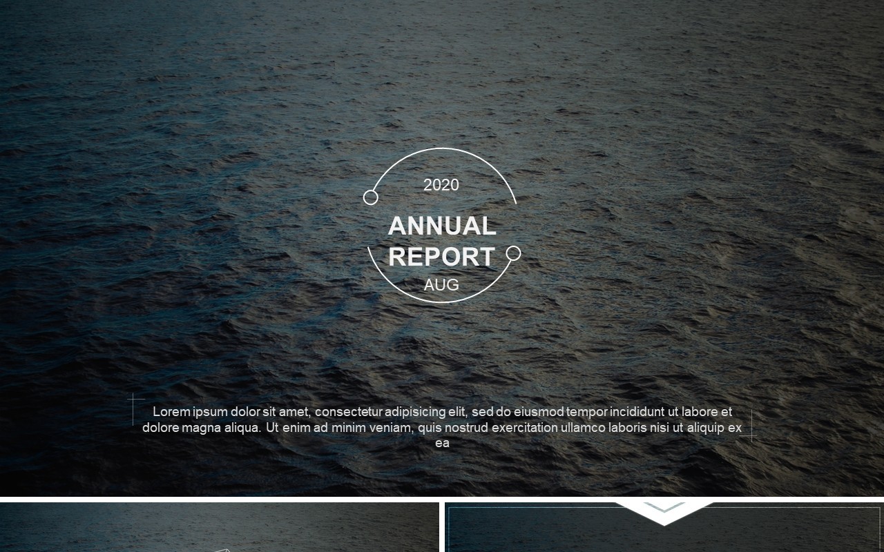 简约商务公司年度报告PPT模板annual report