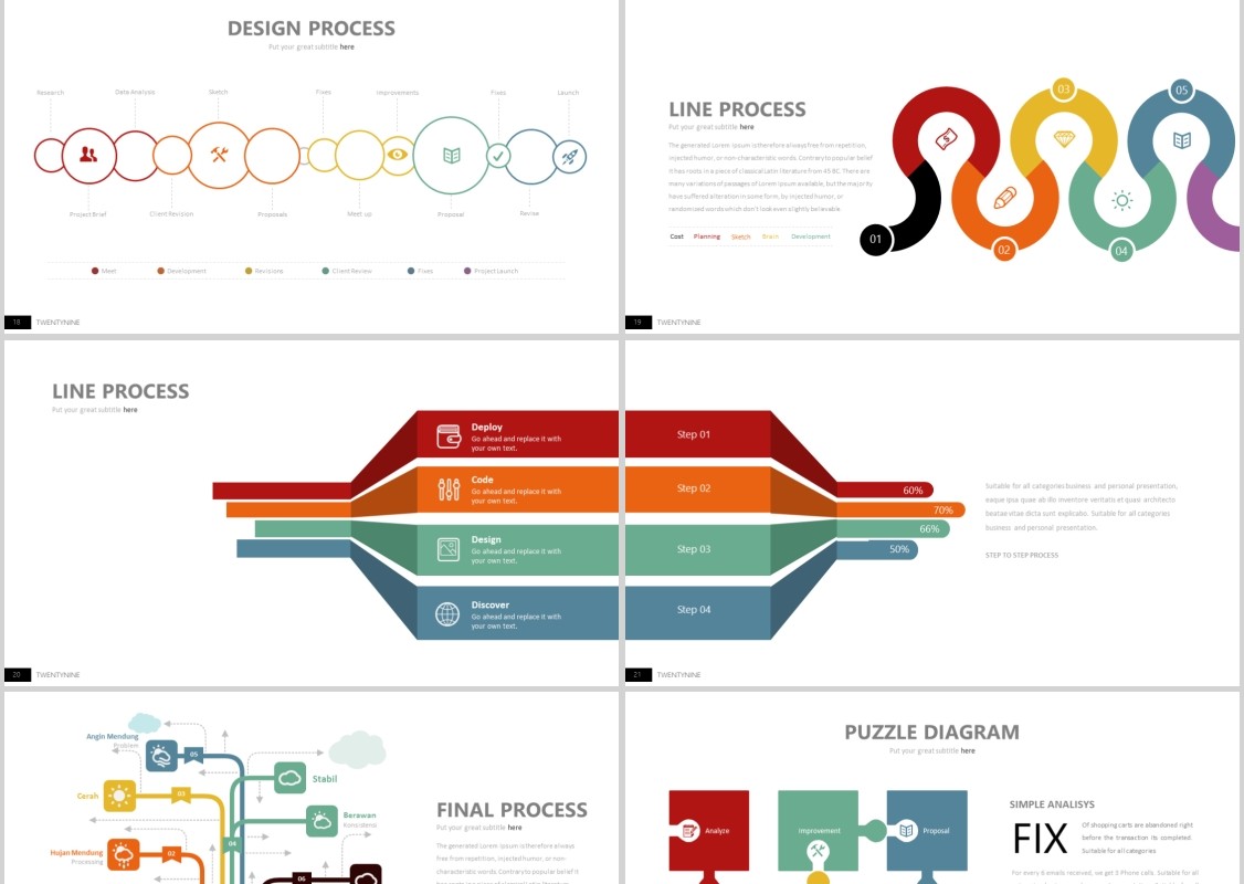 个性高端产品展示公司介绍PPT模板信息图表Twenty Nine - Powerpoint Template