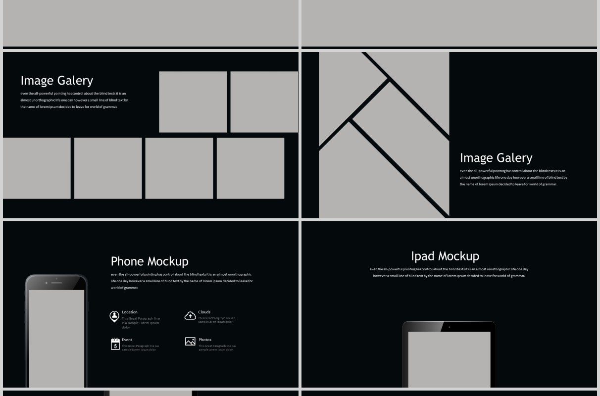 深色商业计划书公司产品项目介绍简介PPT模板Gishery   Powerpoint Template