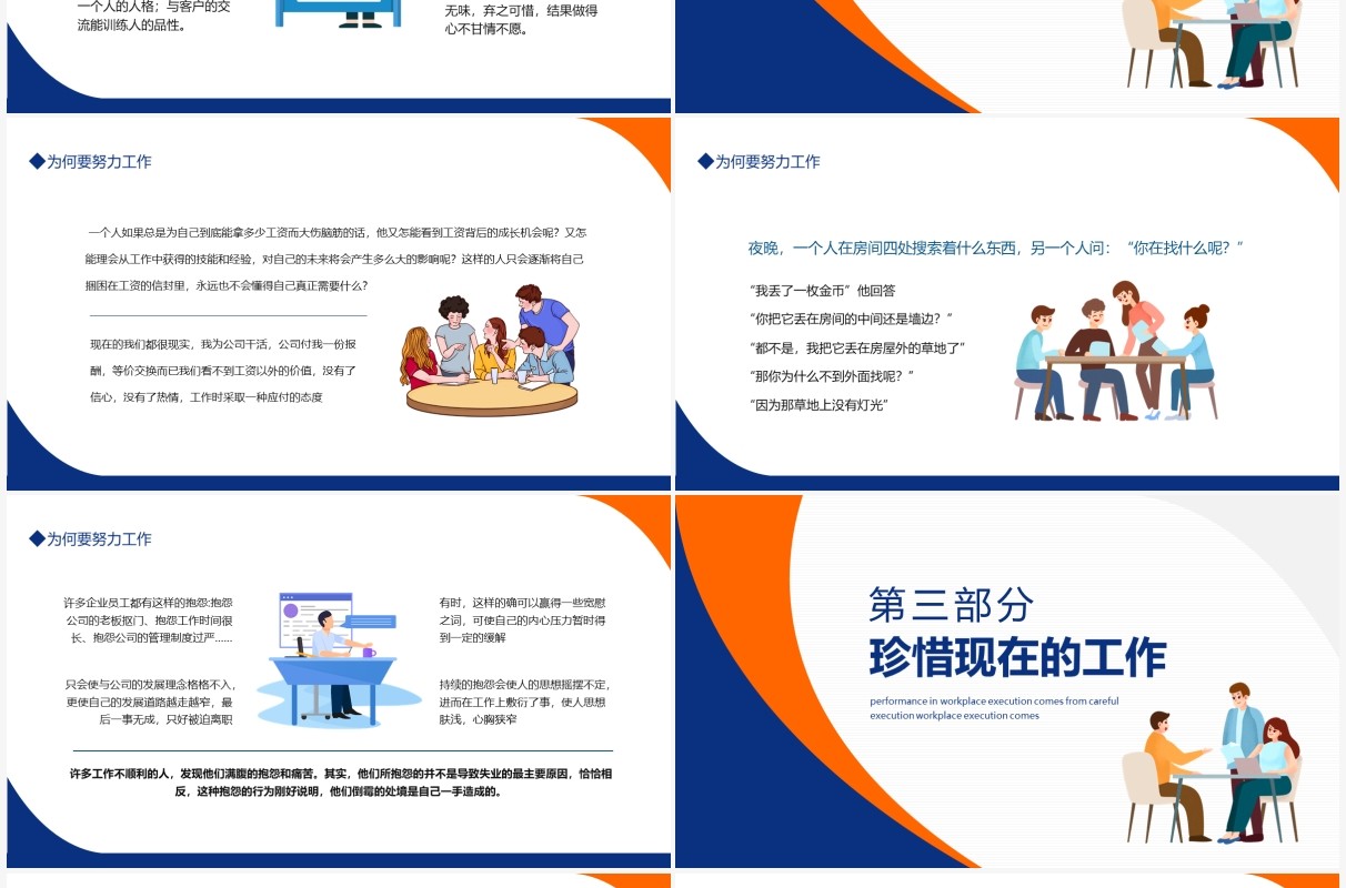 企业员工入职培训你在为谁工作动态PPT模板